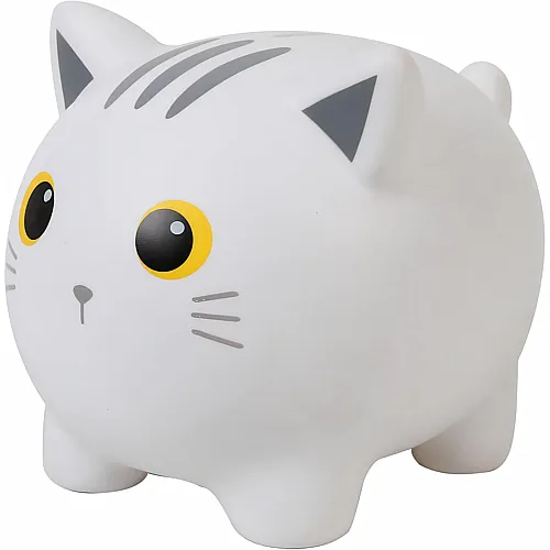 Spardose Katze Grau