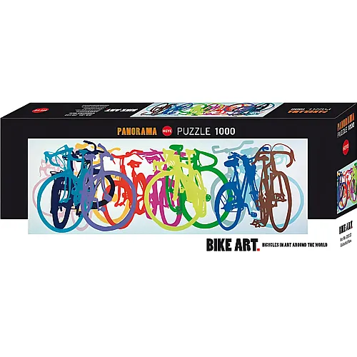 HEYE Puzzle Panorama Bike Art Colourful Row (1000Teile)