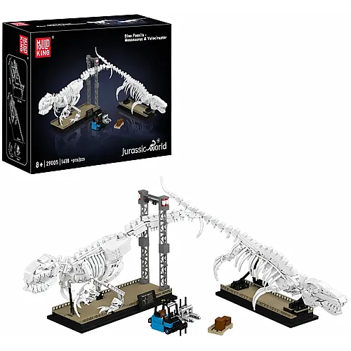 Mould King Mosasaurus & Velociraptor Fossilien
