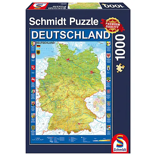 Schmidt Puzzle Deutschlandkarte (1000Teile)