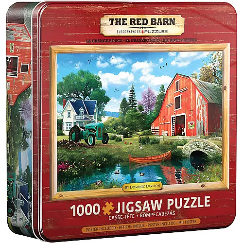Eurographics Puzzle Metal Box - The Red Barn (1000Teile)