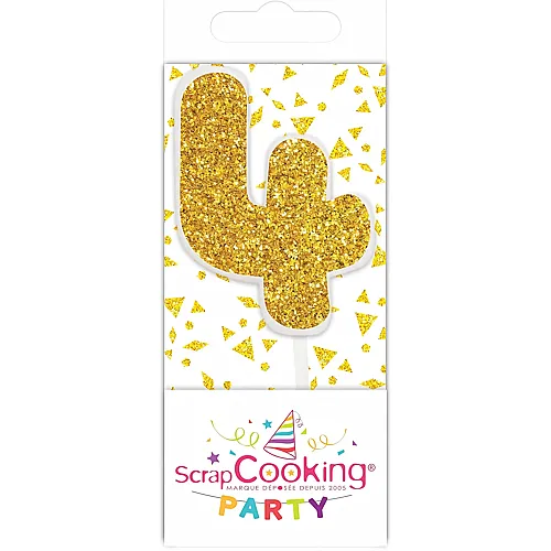 ScrapCooking Mini Kerze 4 Gold