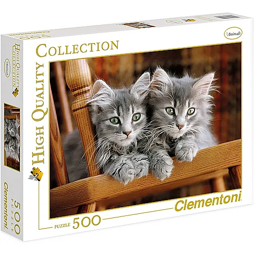 Clementoni Puzzle High Quality Collection Katzen auf Stuhl (500Teile)