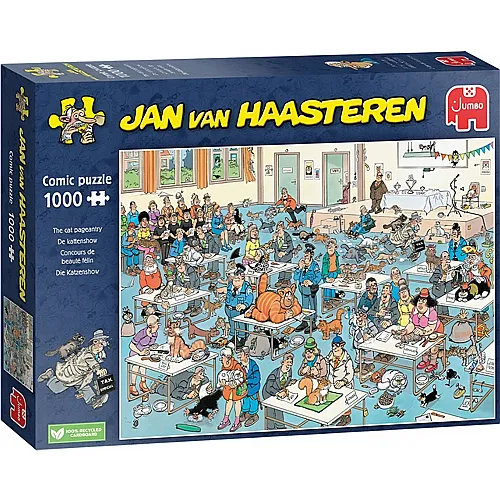 Jumbo Puzzle Jan van Haasteren Katzenausstellung (1000Teile)