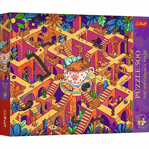 The Impossible Maze - Gl�ckliche Dackel - 500 Teile