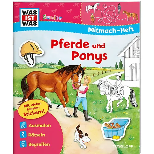 WIW Jun. Pferde und Ponys Mitmach-Heft