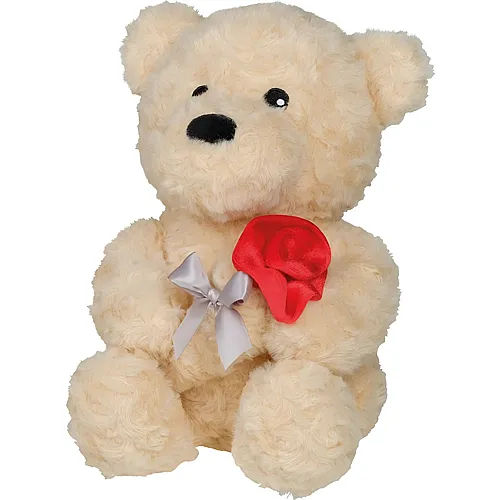 B�r mit Rose Beige 25cm