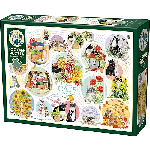 Cobble Hill Puzzle PKatzen-Gedanken - 1000 Teile