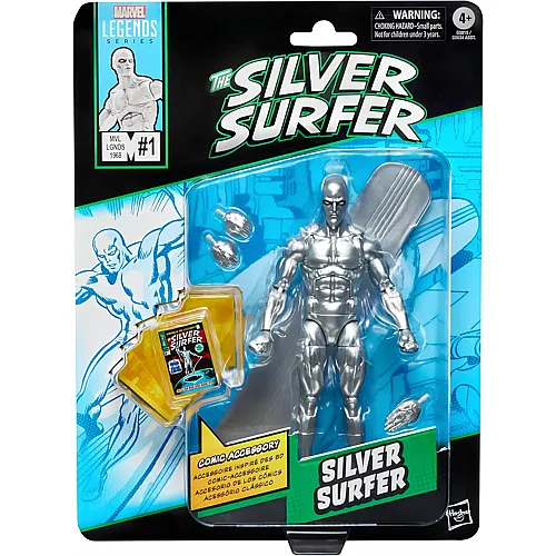 Hasbro Marvel Legends Series Silver Surfer, Action-Figur zu den Fantastic Four Comics