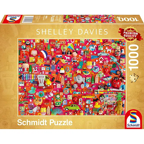 Schmidt Puzzle Shelley Davies Vintage Spielzeug (1000Teile)
