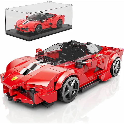 Mould King Speed Champion LA Sportwagen mit Acryl Vitrine 27075
