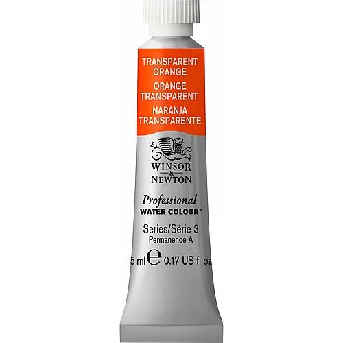 Winsor & Newton Professional Water Colour Aquarellfarbe Orange Transparent - 5 ml