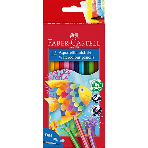 Faber-Castell Aquarellfarbstifte Classic (12Teile)