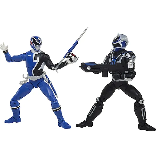 Hasbro Lightning Collection Power Rangers S.P.D. B-Squad Blue Ranger vs. S.P.D. A-Squad Blue Ranger (15cm)