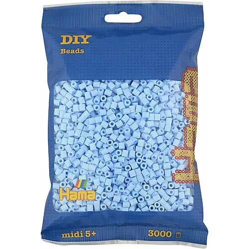 Hama Midi B�gelperlen Pastell Eisblau - 3000 Teile