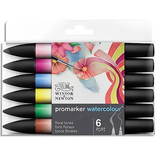 Winsor & Newton Promarker Watercolour 6er Set Floral