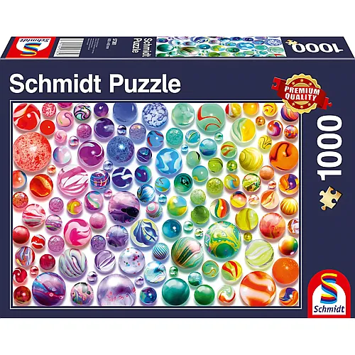 Schmidt Puzzle Regenbogen-Murmeln - 1000 Teile