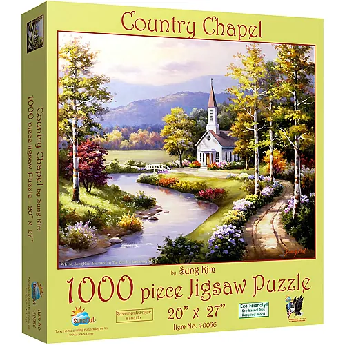SunsOut Puzzle Sung Kim Country Chapel - 1000 Teile