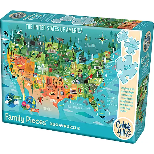 Cobble Hill Puzzle 350 Teile XXL Teile - The United States of America