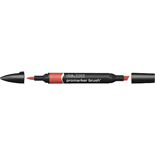 Winsor & Newton Promarker Brush mit 2 Spitzen Gebrannte Orange
