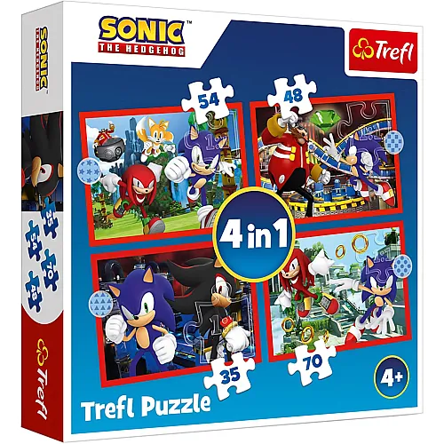 Trefl Puzzle 4in1 Sonic (35-70)