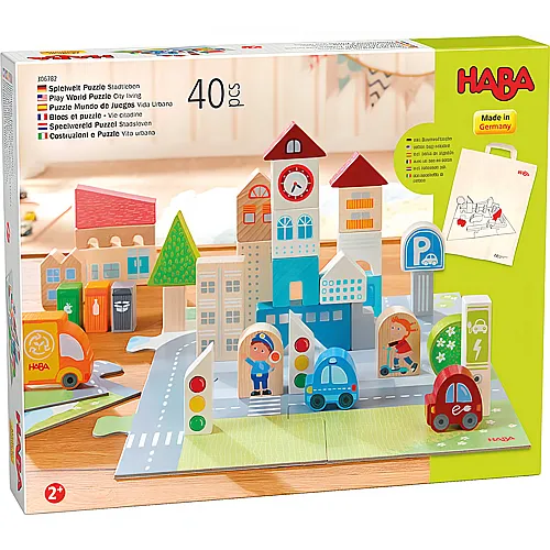 HABA Spielwelt Puzzle Stadtleben (40Teile)