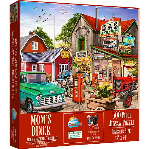 SunsOut Puzzle Rafael Trujillo Mom's Diner - 500 Teile