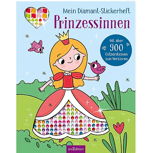 ars Edition Diamant-Sticker: Prinzessin