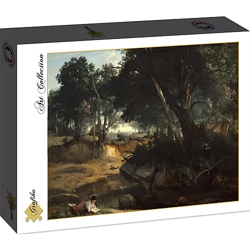 Grafika Puzzle Art Collection Jean-Baptiste-Camille Corot Forest of Fontainebleau, 1834 - 2000 Teile