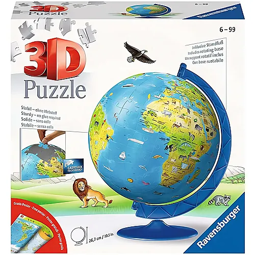 Puzzleball Kindererde Deutsch 180Teile