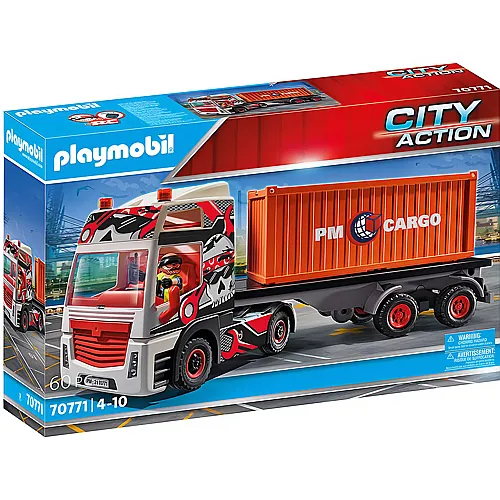 PLAYMOBIL City Action Cargo LKW mit Anhnger (70771)