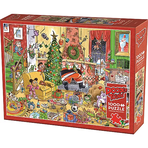 DoodleTown Verr�ckte Weihnachten 1000Teile