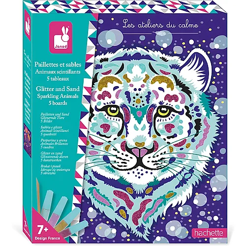 Janod Glitzernde Tiere Glitter und Sand