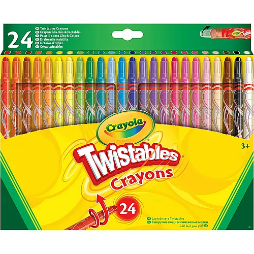 Crayola Wachsmalstifte Drehen & Ausmalen - 24 Teile