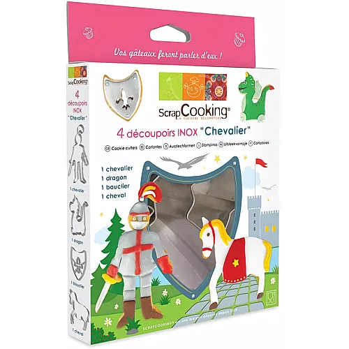 ScrapCooking Ausstechset Ritter - 4 Teile