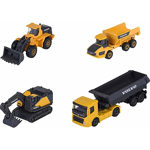 Majorette Volvo Construction 4 Pieces Giftpack