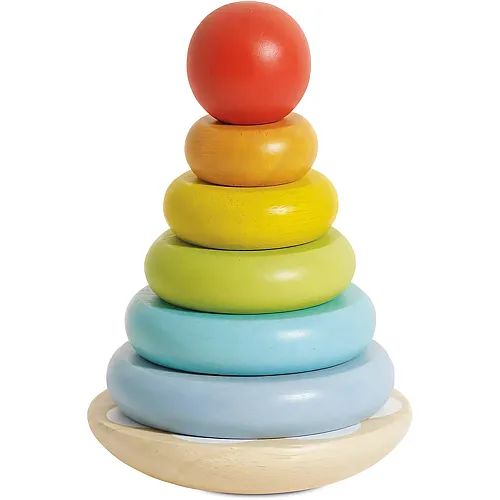Regenbogen Steckturm - 7 Teile