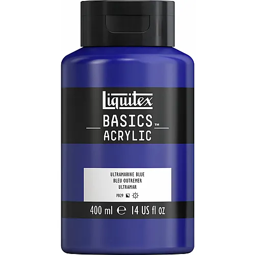 Liquitex Lqx Basics Acrylfarbe 400ml Flasche Ultramarinblau