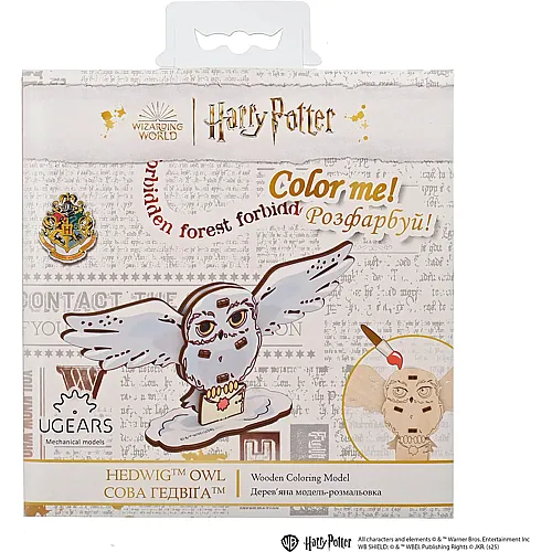 Ugears Model HP Coloring Die Eule Hedwige 9 St. (fr-de-en-pol-es-uk