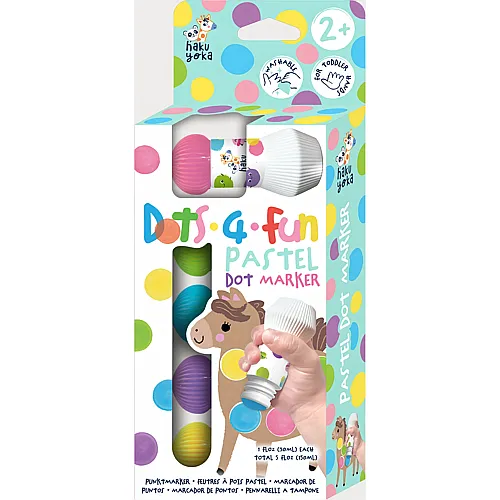 Hakuyoka 5 Punktmarker pastell
