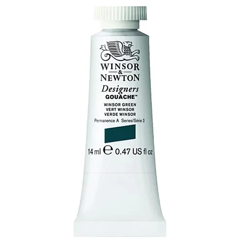 Winsor & Newton W&n Designers Gouache 14ml Tube Winsorgr�n