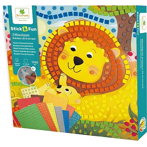 Sycomore Stick'n Fun PM Mosaiques Animaux DE LA Savane (fr-de-it)