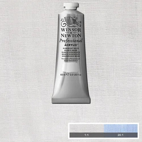 Winsor & Newton W&n Prof. Acrylfarbe 60ml Tube Irisierendes Weiss