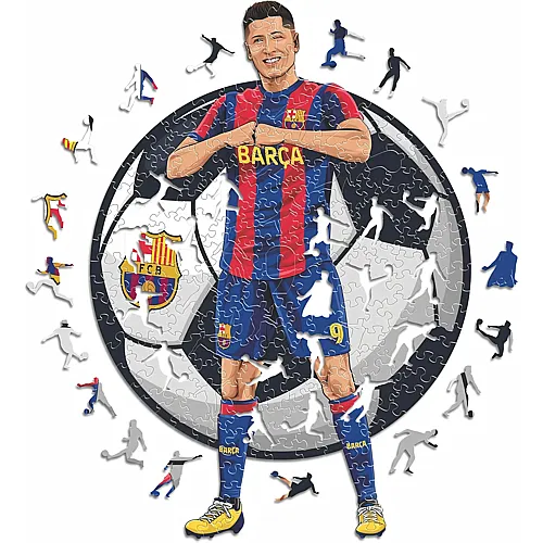 Iconic Puzzle FC Barcelona - Robert Lewandowski (150Teile)