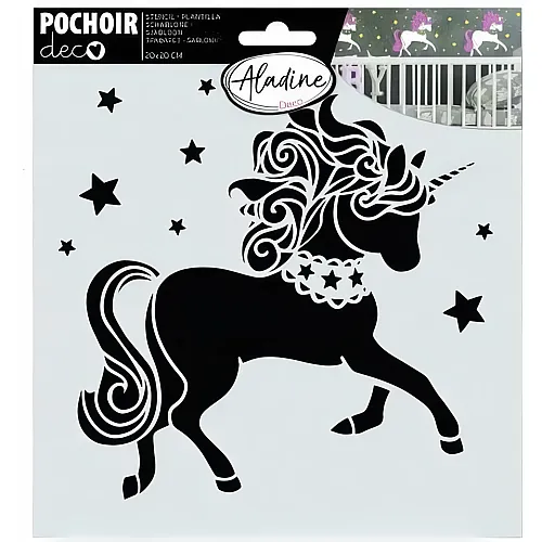 Schablone Einhorn