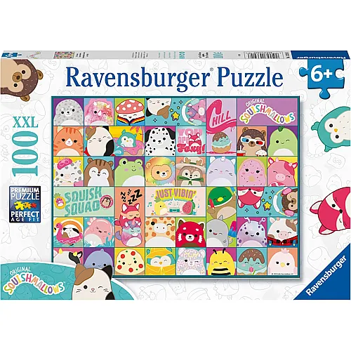 Ravensburger Puzzle Viele bunte Squishmallows - 100 Teile