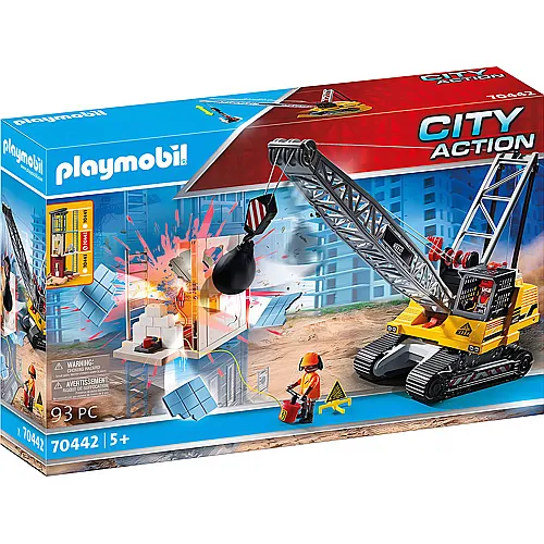 PLAYMOBIL City Action Seilbagger mit Bauteil (70442)