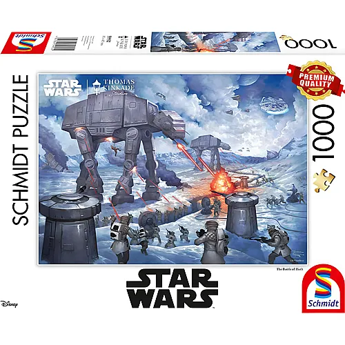 Schmidt Puzzle Thomas Kinkade Star Wars Die Schlacht von Hoth (1000Teile)