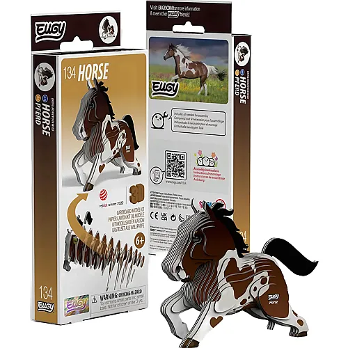 Eugy 3D Karton Figuren Pferd