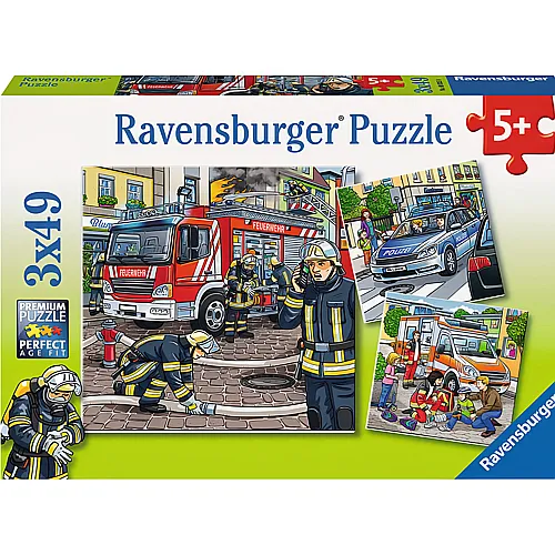 Ravensburger Puzzle Feuerwehreinsatz (3x49)